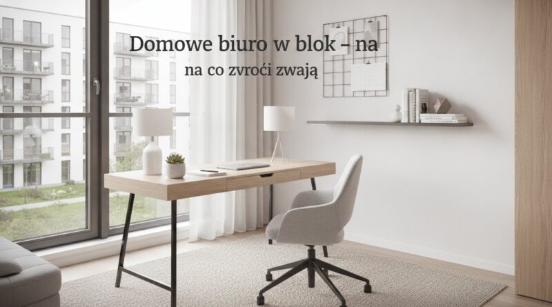 Domowe biuro w bloku – na co zwrócić uwagę