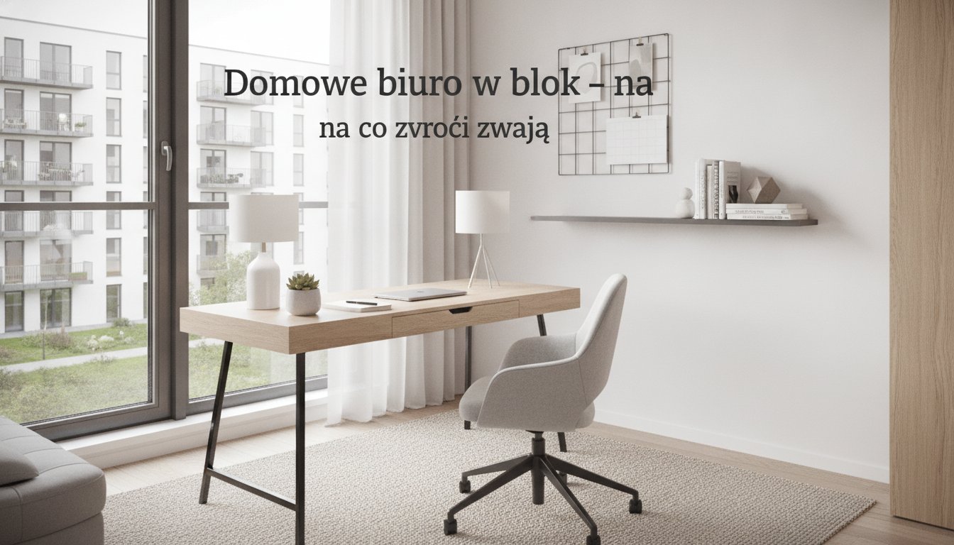 Domowe biuro w bloku – na co zwrócić uwagę