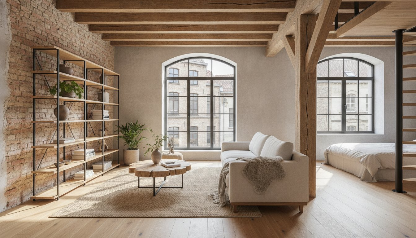 Loft w kamienicy z naturalnych materiałów – praktyczne wskazówki